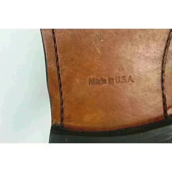 Vintage Coburne Square Style Men's Brown Shoes - Picture 12 of 12